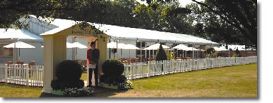 Wimbledon Hospitality entrance at Fairway Village